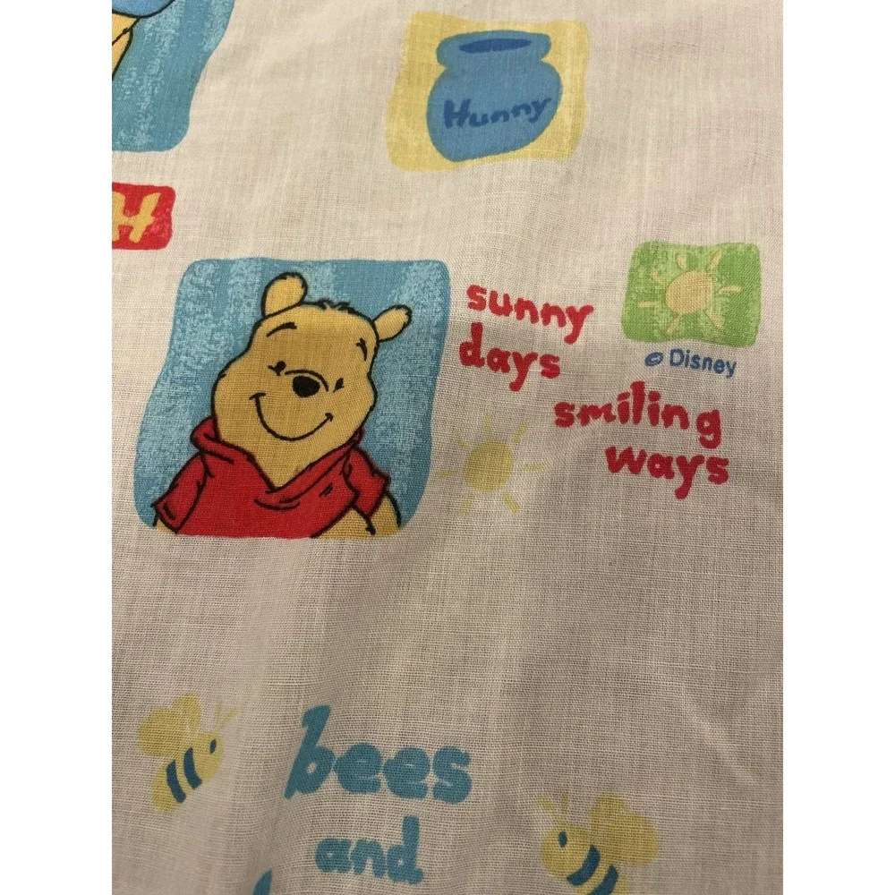 Vintage Winnie the Pooh Crib ToddlerSheet Set 2 Piece Sunny Days Bees And Honey